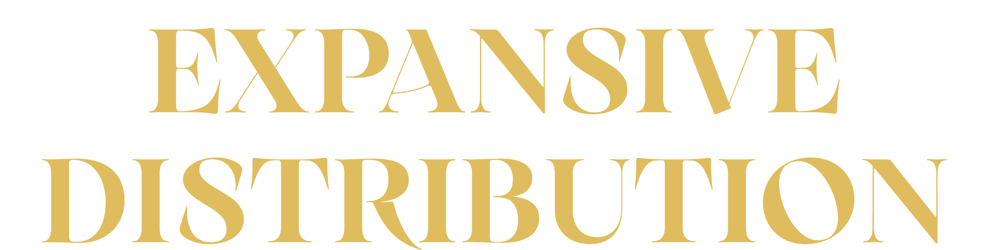 Expansive DISTRIBUTION